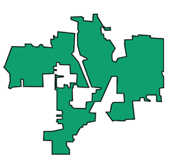 Area map of door repair service in Gurnee, IL